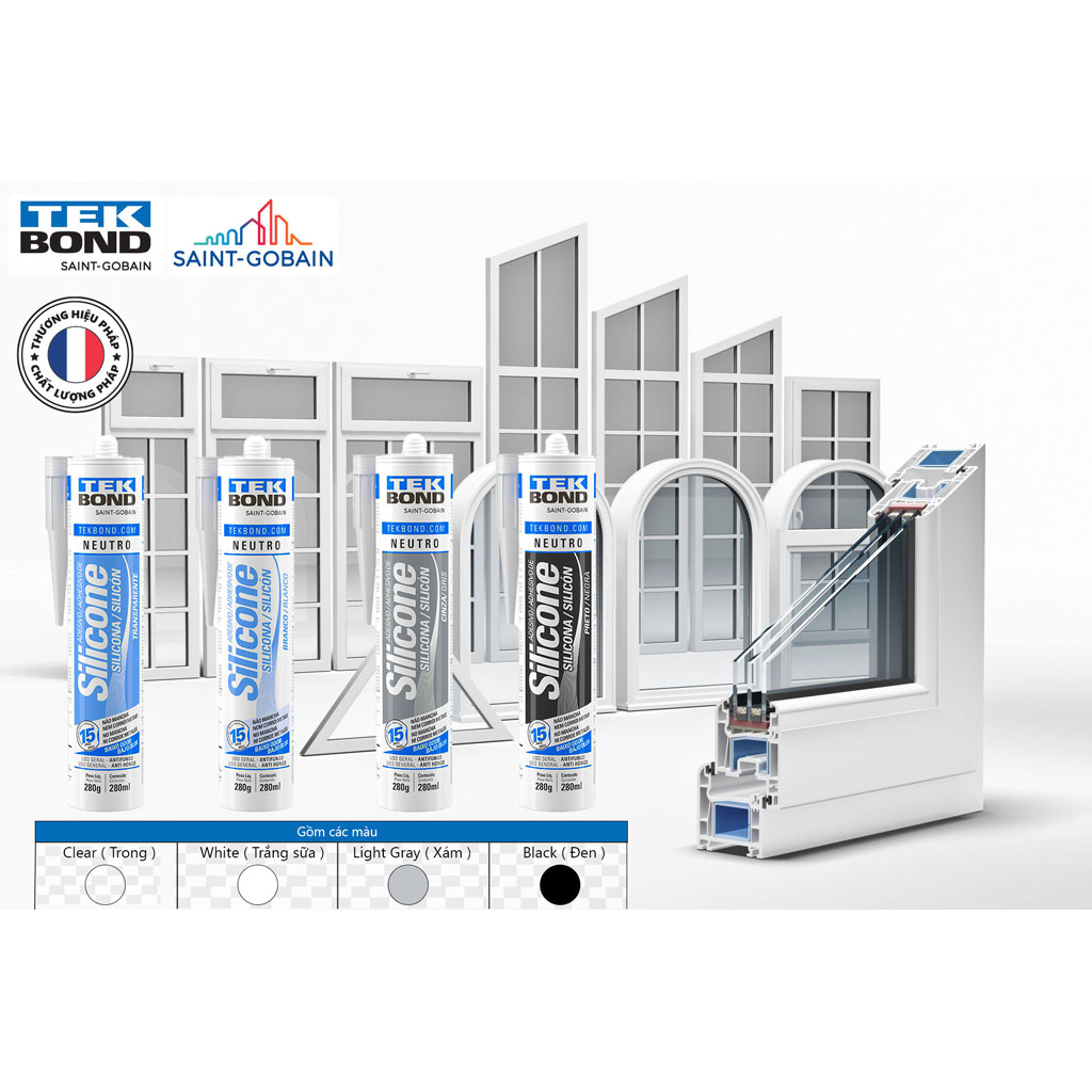 Keo Silicone Tekbond Neutro