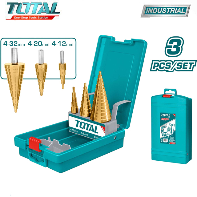 Bộ mũi khoan bậc thang 4-32mm Total TACSD2031