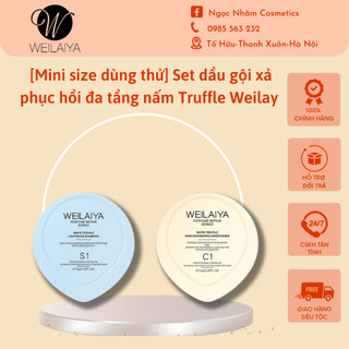 Set dầu gội xả phục hồi đa tầng nấm Truffle Weilaya