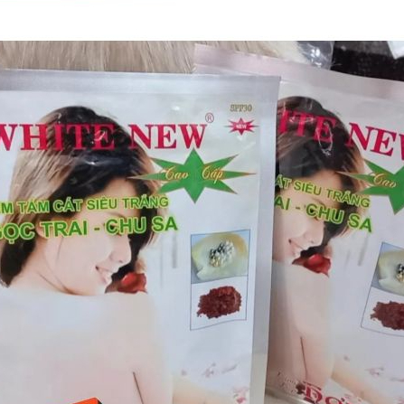 KEM TẮM CÁT SIÊU TRẮNG NGỌC TRAI_ CHU SA ( WHITE NEW ) 300g😘🍔giúp làm trắng mịn da_chuyên dụng cho thẩm mĩ viện.