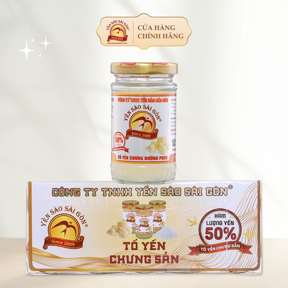 Yến Chưng Sẵn Đường Phèn 50% Yến Nguyên Chất, Yến Chưng Tươi Nguyên Chất Tăng Cường Đề Kháng