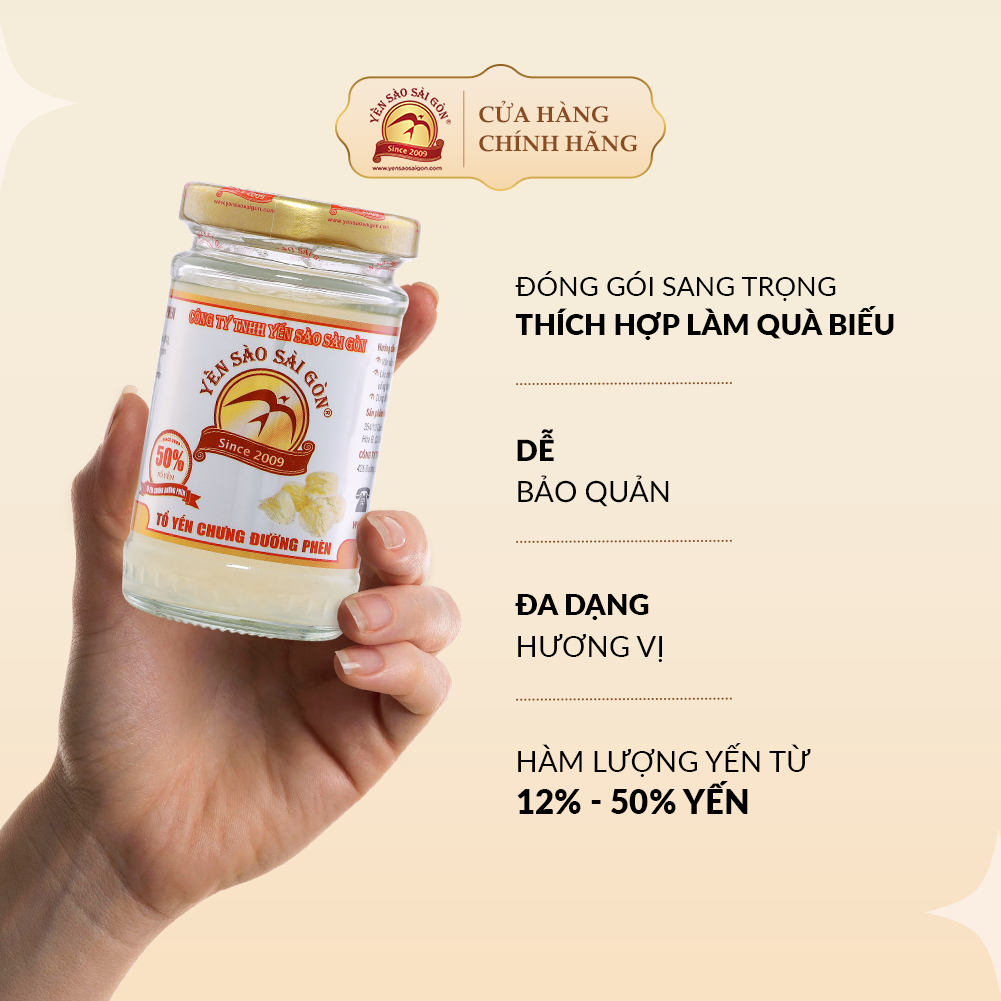 Yến Chưng Sẵn Đường Phèn 50% Yến Nguyên Chất, Yến Chưng Tươi Nguyên Chất Tăng Cường Đề Kháng