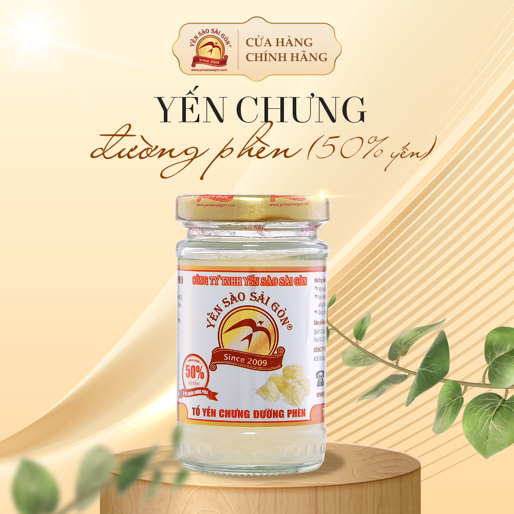 Yến Chưng Sẵn Đường Phèn 50% Yến Nguyên Chất, Yến Chưng Tươi Nguyên Chất Tăng Cường Đề Kháng