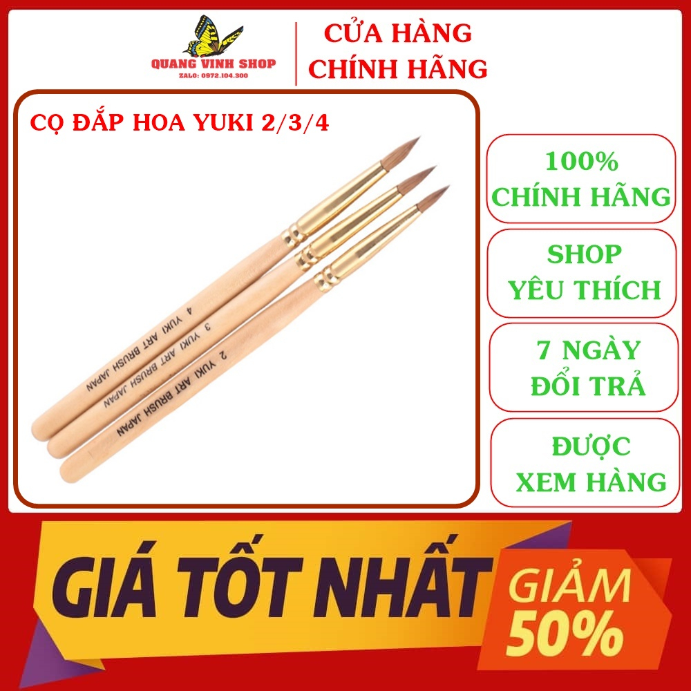 Cọ đắp hoa Yuki số 2/3/4