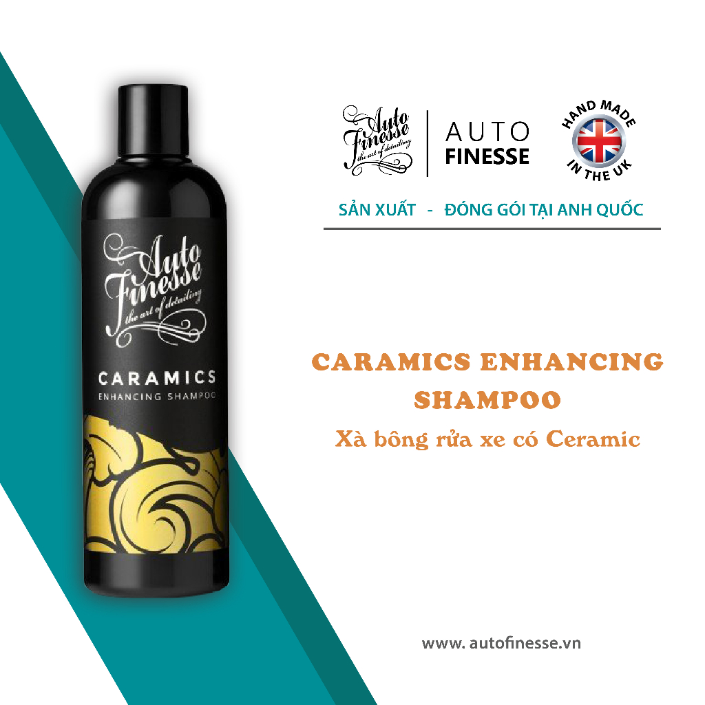 Dung dịch rửa xe đậm đặc có ceramic phủ bóng và bảo vệ Auto Finesse - CARAMICS CAR SHAMPOO