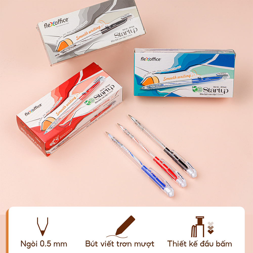 Hộp 20 cây Bút Bi Flexoffice FO-039/VN