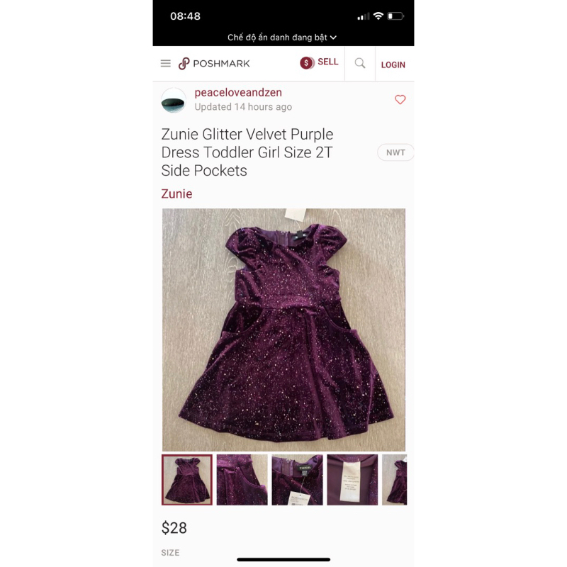 Đầm Xoè Kim Tuyến Bé Gái Sát Nách Tay Cánh Tiên Có Túi ZUNIE Hàng Xuất Xịn Cao Cấp Chất Mịn Siêu Đẹp