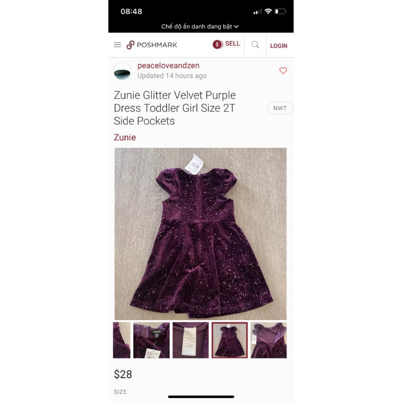 Đầm Xoè Kim Tuyến Bé Gái Sát Nách Tay Cánh Tiên Có Túi ZUNIE Hàng Xuất Xịn Cao Cấp Chất Mịn Siêu Đẹp