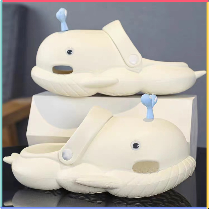 Dép lê bít mũi cá voi hoạt hình dễ thương