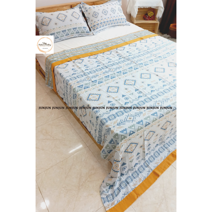 H12_Phủ Khăn Thảm Chăn Sofa Chất liệu Vải Xô Sợi Organic - Dòng phổ thông