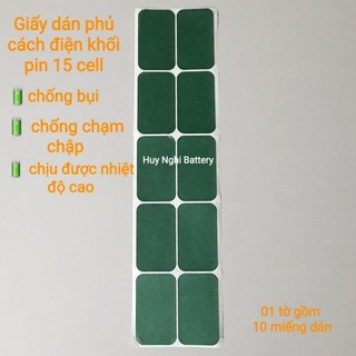 Giấy dán cách điện phủ khối pin 5s3p 15 cell - 5s2p 10 cell 🔋pin 18650