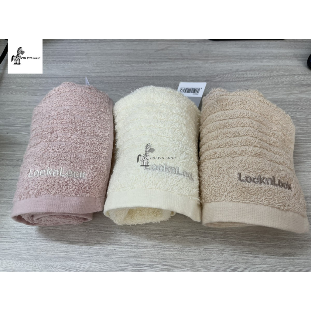 Khăn lau mặt , lau tóc gội đầu, khăn tắm Cotton LocknLock ETM001 , ETM002