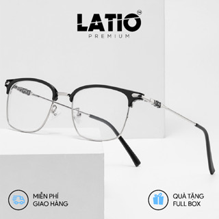 Kính mắt Nam Nữ LATIO PREMIUM, gọng chất liệu TITAN CAO CẤP bền bỉ Thiết kế họa tiết nổi bật Thời trang Lịch lãm - P01