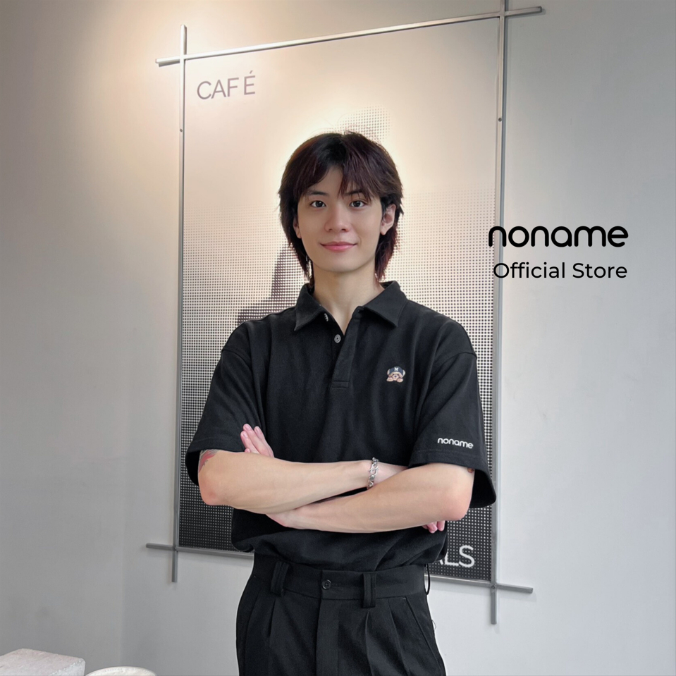 Áo Polo Unisex noname Cute Bear /Black_NNHWD5002D