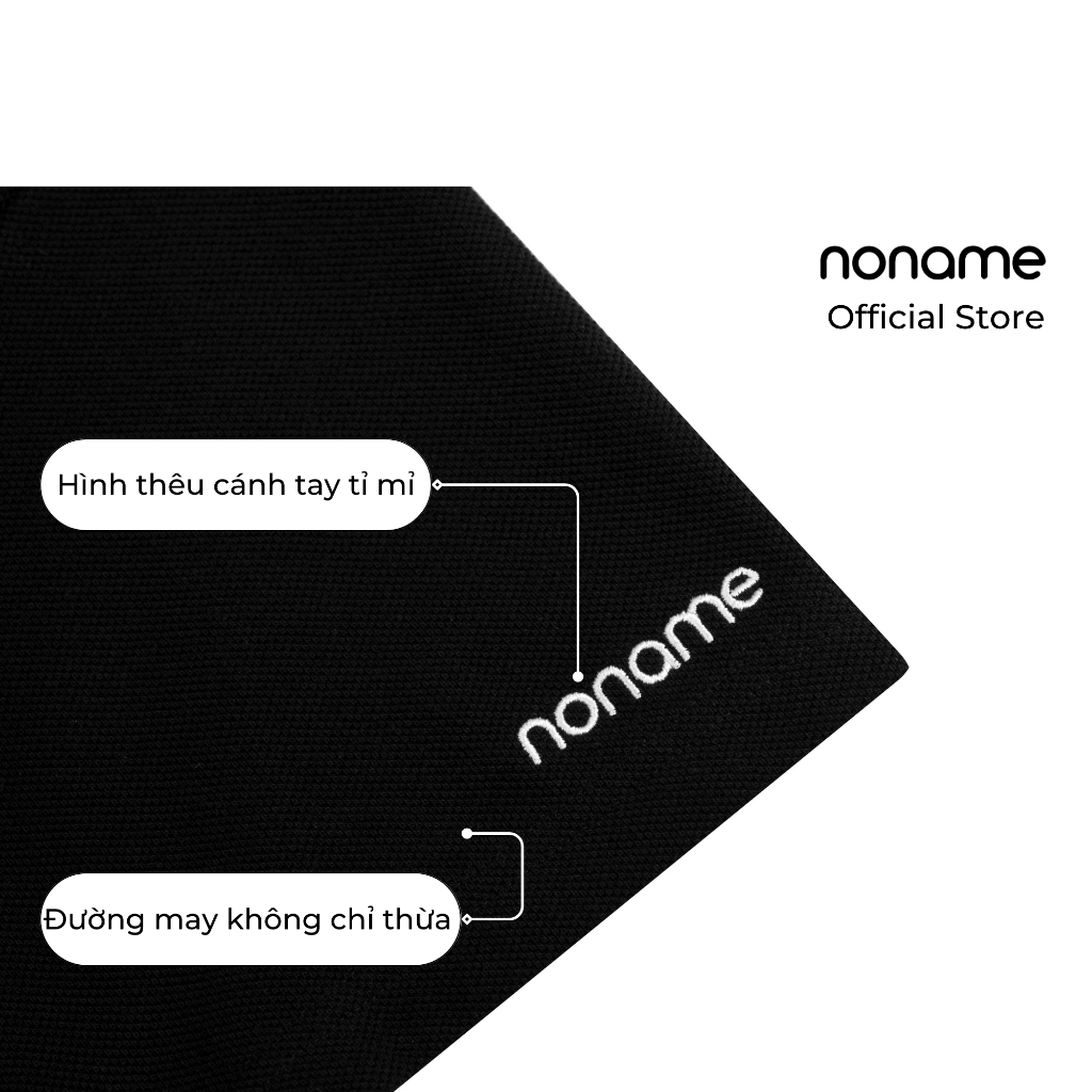 Áo Polo Unisex noname Cute Bear /Black_NNHWD5002D
