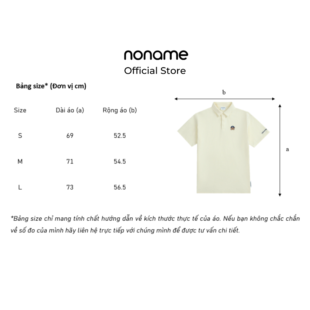 Áo Polo Unisex noname Cute Bear /Black_NNHWD5002D