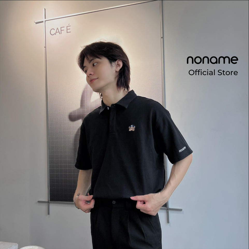 Áo Polo Unisex noname Cute Bear /Black_NNHWD5002D