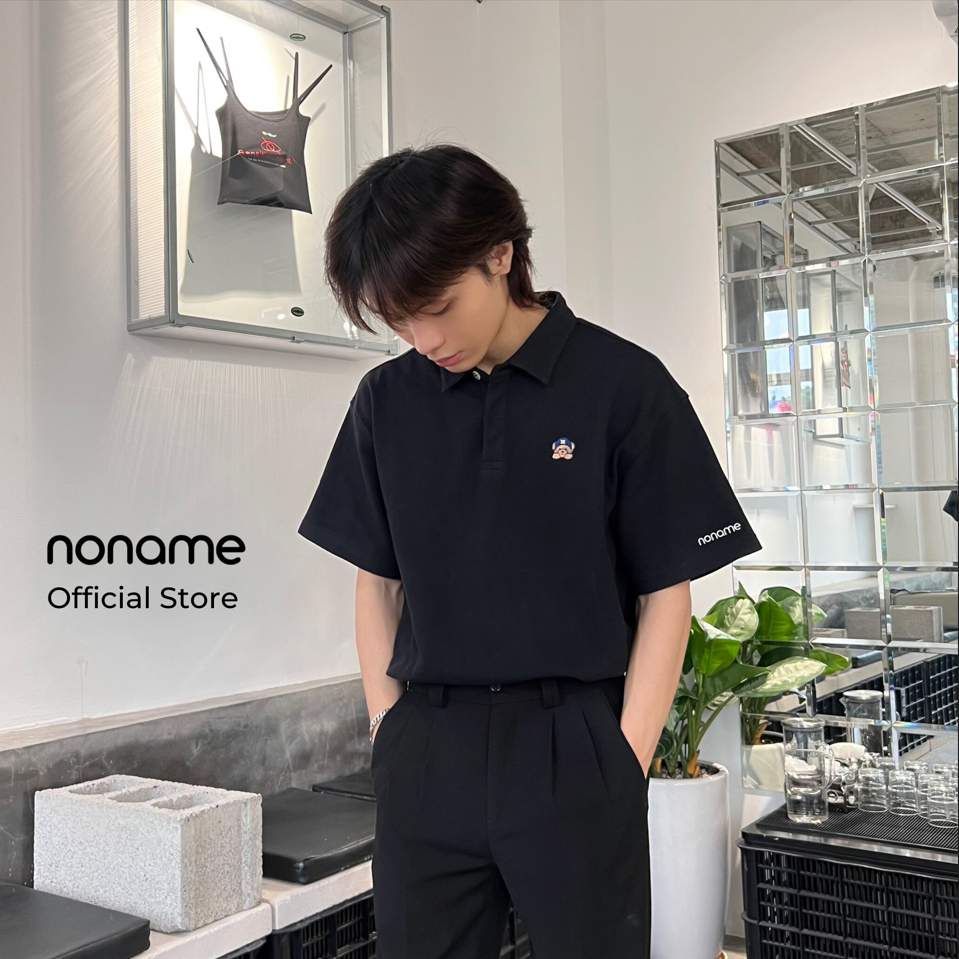 Áo Polo Unisex noname Cute Bear /Black_NNHWD5002D