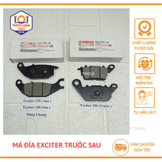 Má phanh đĩa exciter, má phanh đĩa trước exciter150, má đĩa sau ex135-150 chính hãng nissin thùy linh tools