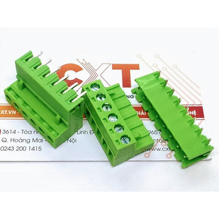Cầu đấu nối 5.08mm 6p chân cong
