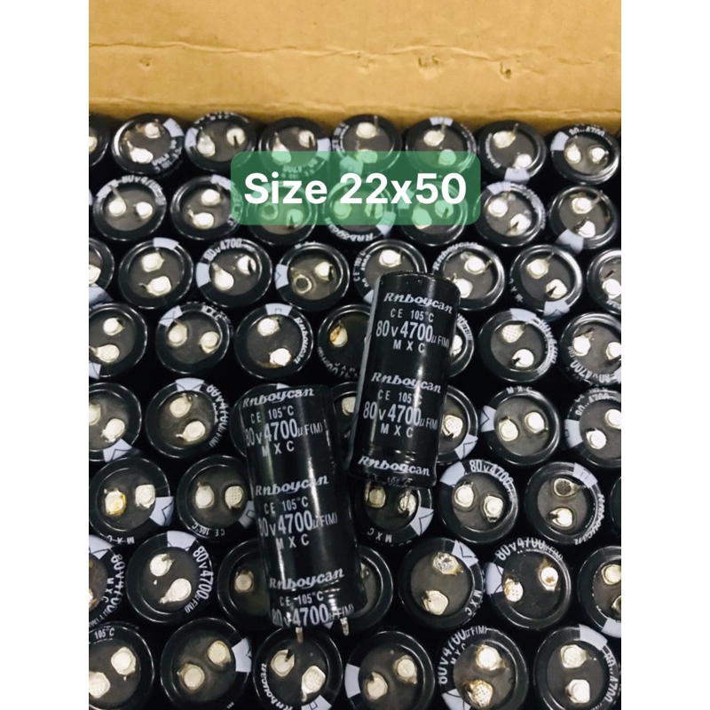Set 5 Tụ 4700uf/80v size 22x50mm