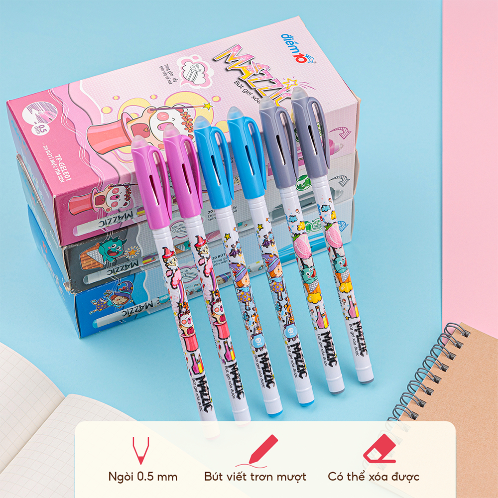 Combo 20 Bút Gel Điểm 10 xóa được TP-GELE01