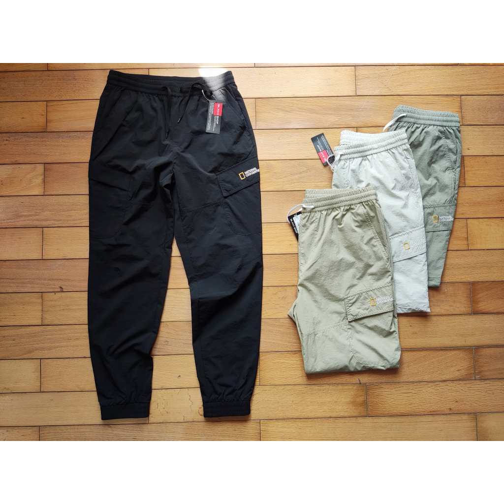Quần dài jogger nam NATGEO vải gió co dãn cạp chun