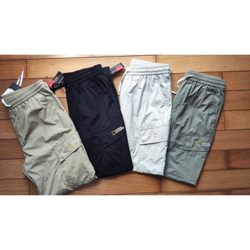 Quần dài jogger nam NATGEO vải gió co dãn cạp chun