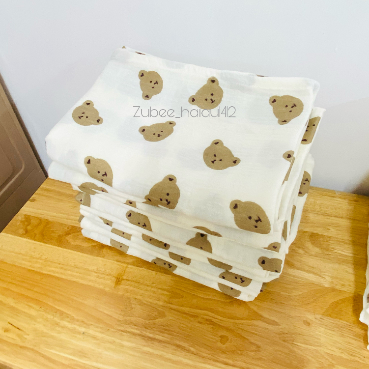 Khăn tắm xô boona muslin cao cấp 2 lớp đa năng cho bé