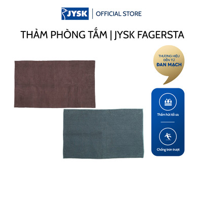 Thảm phòng tắm | JYSK Fagersta | Polyester microfiber | nhiều màu | D120xR70cm