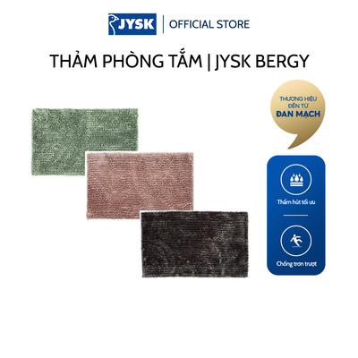 Thảm phòng tắm | JYSK Bergy | polyester | nhiều màu | R50xD80cm