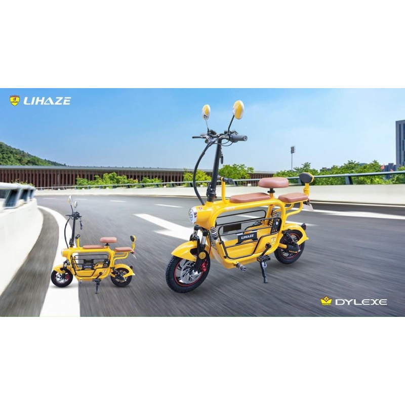 Xe đạp điện LIHAZE 3 YÊN Mẫu Mới  pin 15A 60km