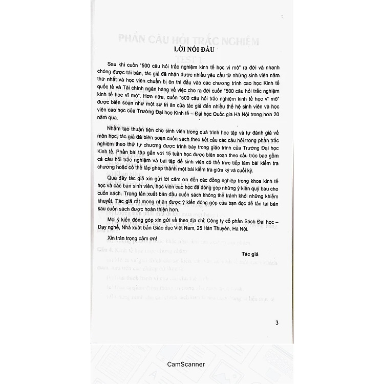 Sách - 500 Câu Hỏi Trắc Nghiệm Kinh Tế Học Vĩ Mô