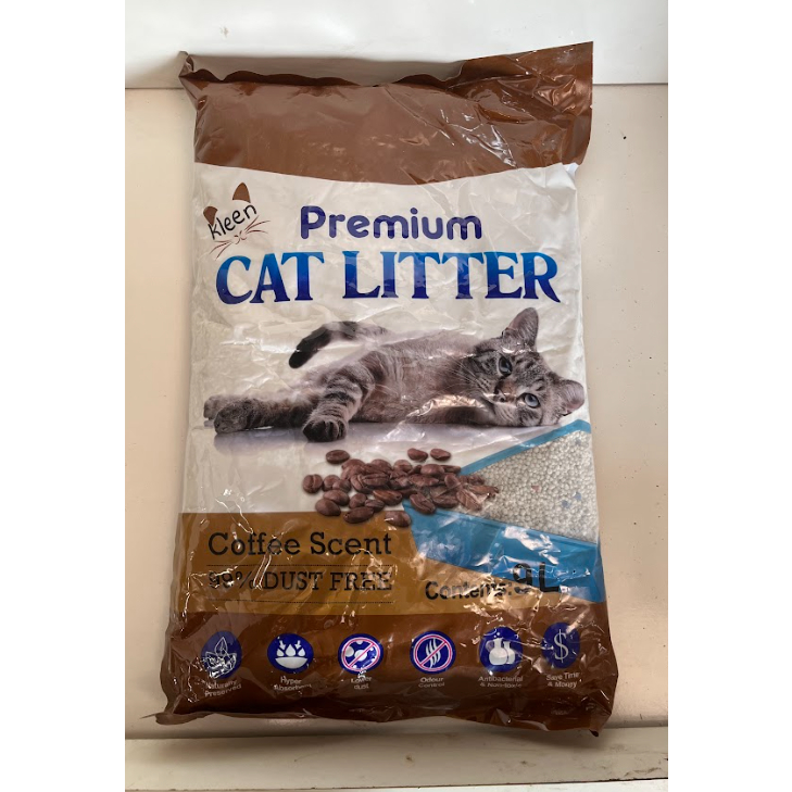 Cát Vệ Sinh Cho Mèo 9l, Cát Mèo Vệ Sinh Khử Mùi Diệt Khuẩn Premium Cat Litter Kleen - CM01