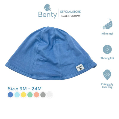 Mũ bèo 2 lớp màu trơn BENTY basic unisex chất vải Rayon Viscose bé trai bé gái, mũ trẻ em