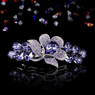 Kẹp tóc hoa đính đá sang trọng