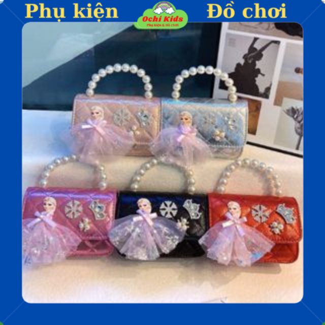 Túi xách đeo chéo dễ thương cho bé gái, giỏ xách nhỏ đeo chéo cho bé Ochi kids.