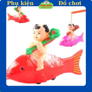 Đèn lồng cá chép, đèn hình cá có nhạc phát sáng cho bé
