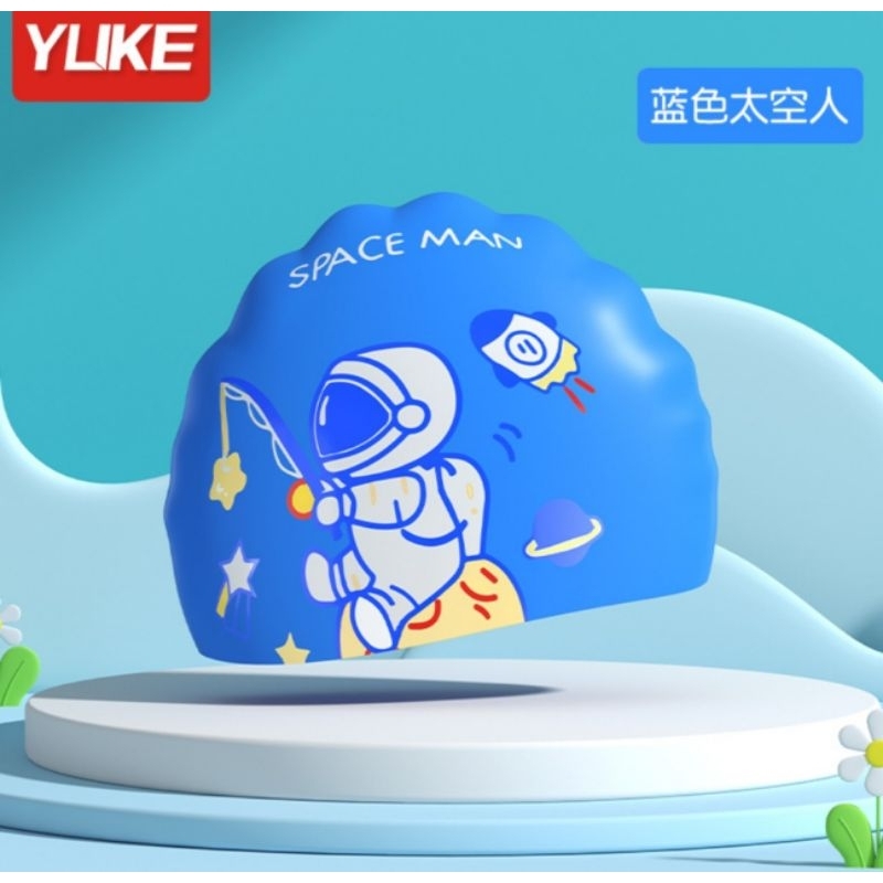 Mũ bơi, nón bơi cho bé sillicon không thấm nước, hình dễ thương, mẫu khủng long,phi hành gia, thỏ tím, thỏ hồng