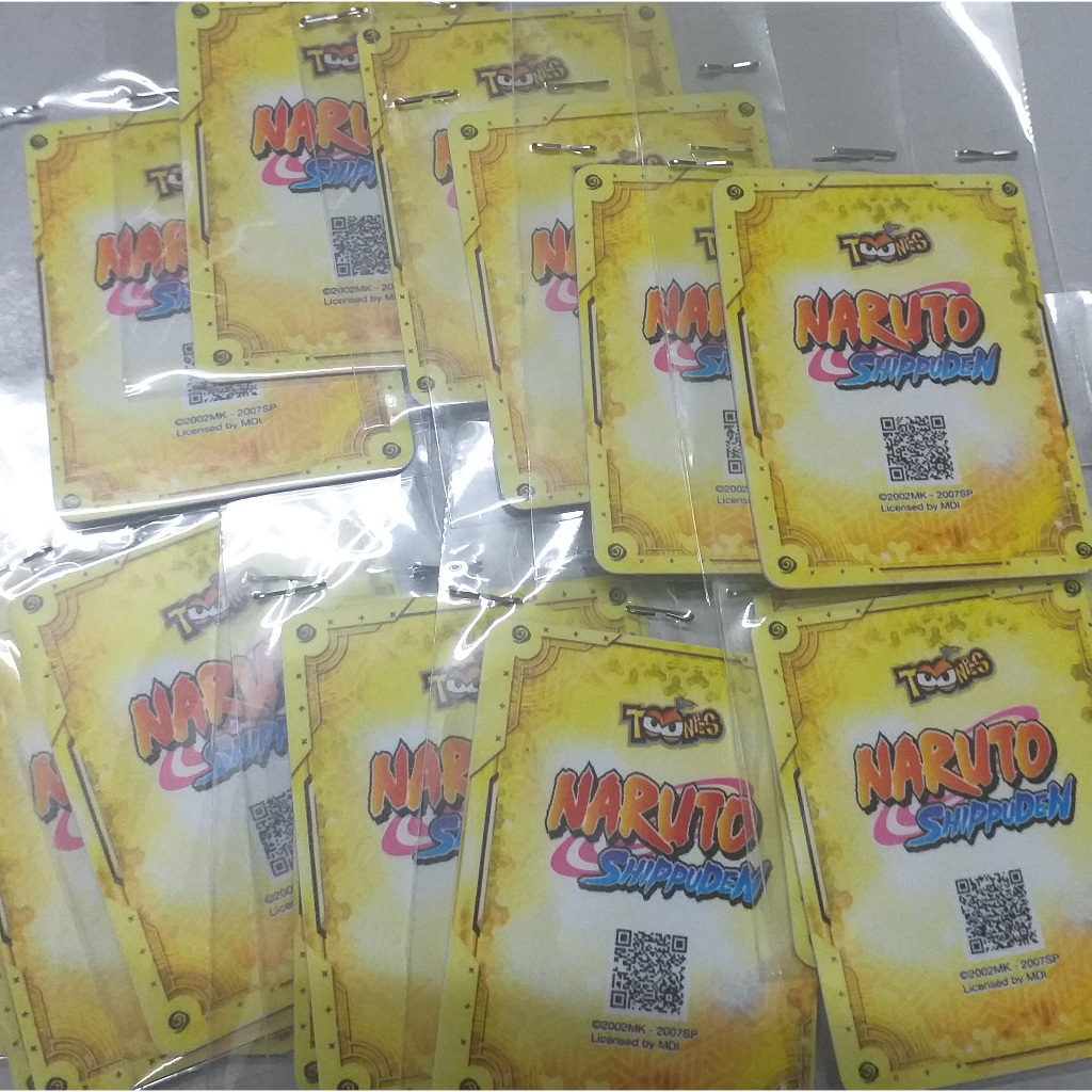 Thẻ Toonies Naruto nhựa holographic đơn, đôi