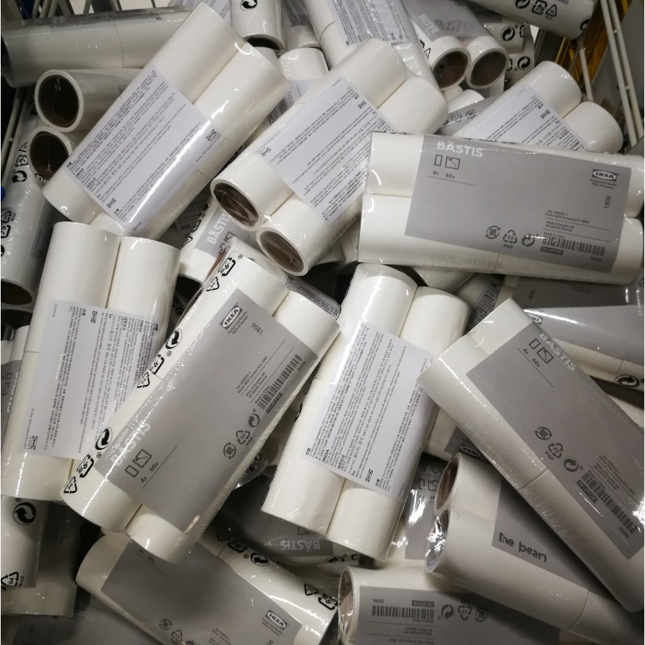 Set 4 lõi lăn bụi sơ cua BASTIS IKEA - Lint roller refill BÄSTIS IKEA