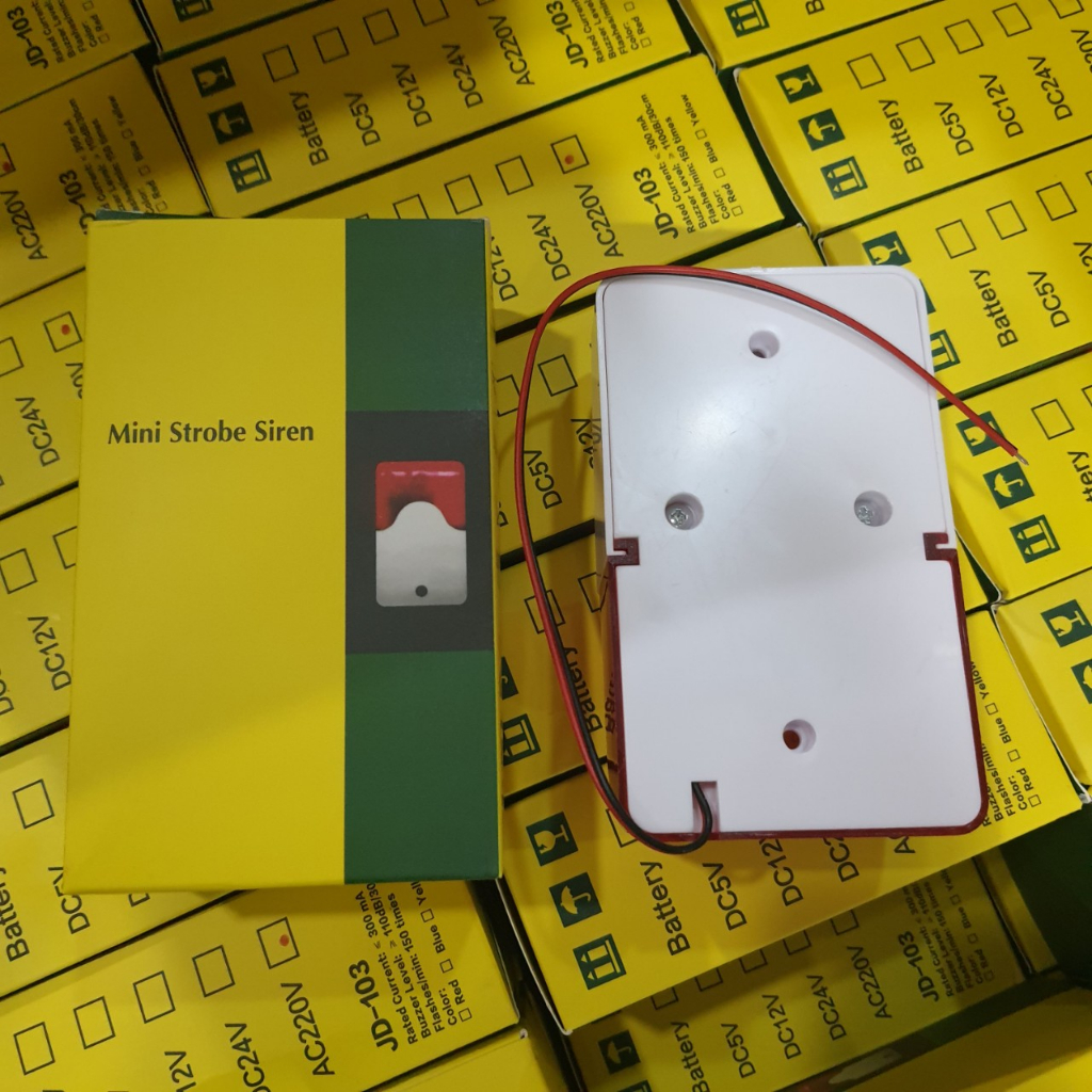 Còi hú báo động đèn chớp dùng điện 220V gắn với các hệ thống báo động, báo cháy còi báo cháy