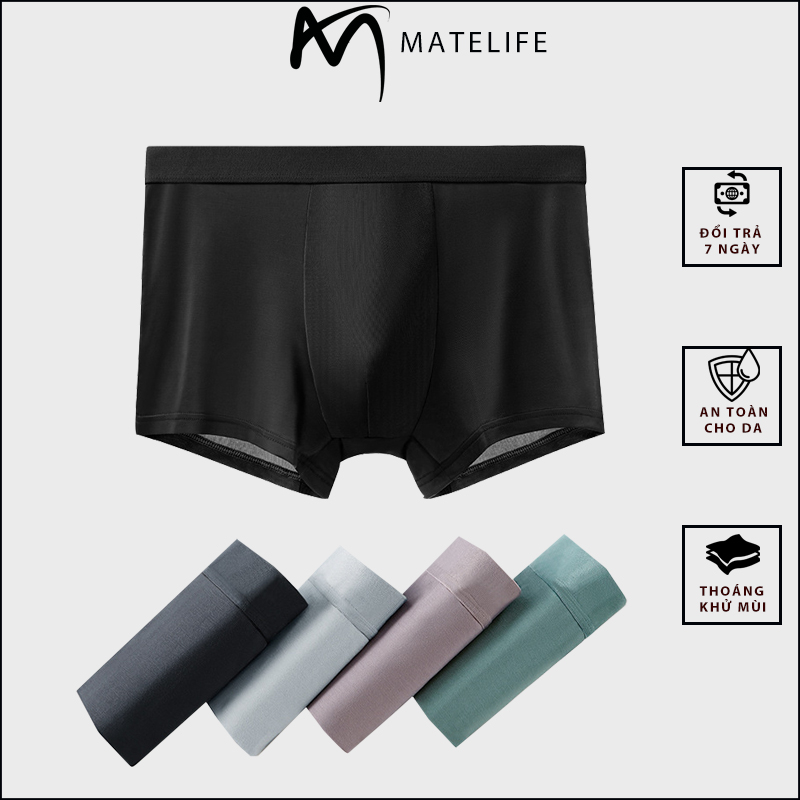 Quần sịp nam Trunk sợi tre Bambo kháng khuẩn Matelife SIP139 kháng khuẩn khử mùi thoáng mát