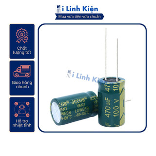 Tụ hóa 100v 470uf 16x25mm tần số cao chất lượng tốt.