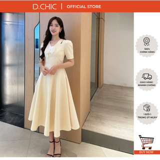 Váy tay lỡ cổ V xẻ vai D.CHIC MS: 2813381