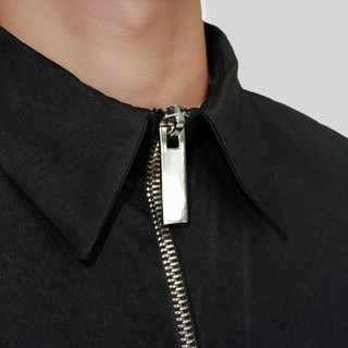 WRHS - Áo Sơ Mi Zip Kéo Form Oversize