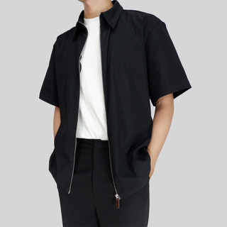 WRHS - Áo Sơ Mi Zip Kéo Form Oversize