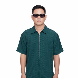 WRHS - Áo Sơ Mi Zip Kéo Form Oversize