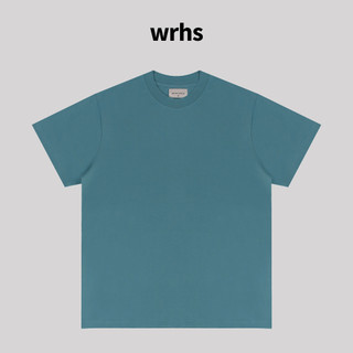 Wrhs - áo thun unisex tay ngắn cổ tròn form basic tag bạc wearhaus