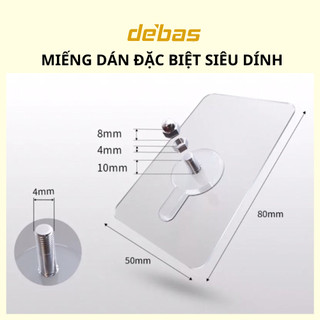 Miếng dán đặc biệt chịu lực tốt không cần khoan đục lỗ cao cấp chống nước siêu dính Debas